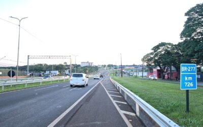 BR-277 terá obras noturnas de pavimentação no perímetro urbano de Foz do Iguaçu