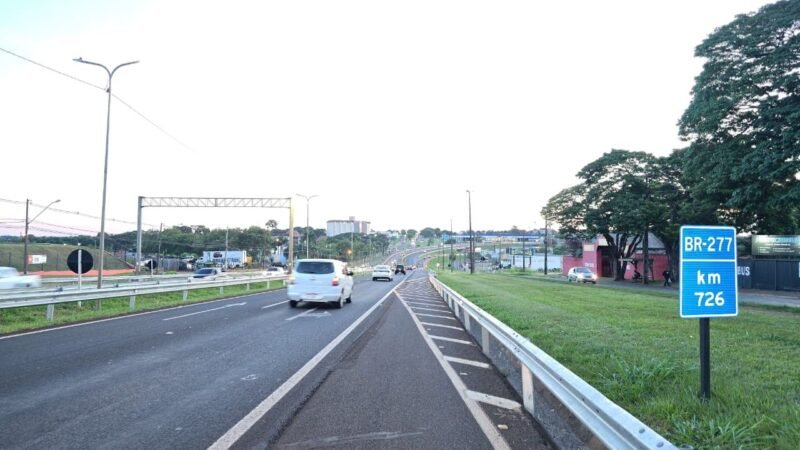BR-277 terá obras noturnas de pavimentação no perímetro urbano de Foz do Iguaçu