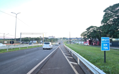 Obras noturnas na BR-277 em Foz alteram tráfego a partir de segunda-feira (13)
