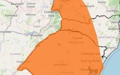 Foz do Iguaçu tem alerta de chuva forte para o domingo (12)